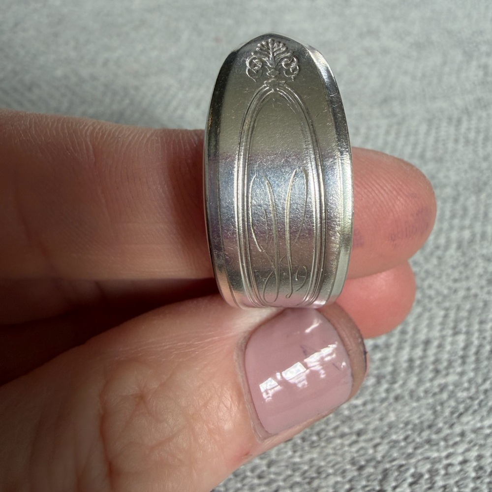 H Engraved Spoon Ring Size 10.5 - Picture 10 of 13
